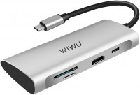 Купить картридер / USB-хаб WiWU Alpha 731HP  по цене от 1399 грн.