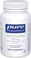 Купить спалювач жиру Pure Encapsulations Acetyl-l-Carnitine 500 mg 60 cap: цена от 4145 грн.