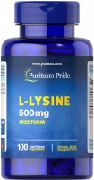 Купити амінокислоти Puritans Pride L-Lysine 500 mg (100 cap) за ціною від 320 грн.