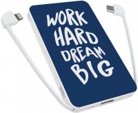 Купить powerbank ZIZ Work Hard Dream Big 5000: цена от 600 грн.