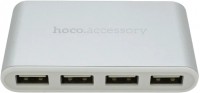 Купить картридер / USB-хаб Hoco HB3  по цене от 449 грн.