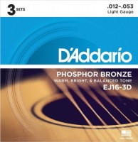 Купити струни DAddario Phosphor Bronze 3D 12-53  за ціною від 1195 грн.