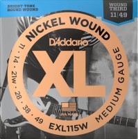Купить струны DAddario XL Nickel Wound Third 11-49: цена от 280 грн.