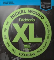 Купить струны DAddario XL Nickel Wound Bass 5-String 45-135  по цене от 1370 грн.