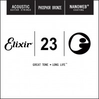 Купити струни Elixir Acoustic Nanoweb Phosphor Bronze Single 23  за ціною від 265 грн.