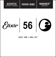 Купити струни Elixir Acoustic Nanoweb Phosphor Bronze Single 56  за ціною від 241 грн.