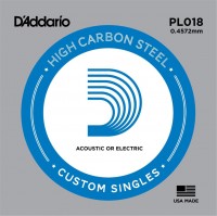 Купить струни DAddario Single Plain Steel 018: цена от 48 грн.