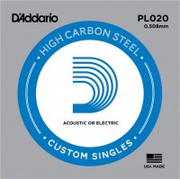 Купить струны DAddario Single Plain Steel 020  по цене от 52 грн.