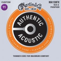 Купить струны Martin Authentic Acoustic Flexible Core Silk and Phosphor 11-47  по цене от 395 грн.