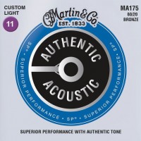 Купить струны Martin Authentic Acoustic SP Bronze 11-52  по цене от 351 грн.
