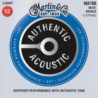 Купити струни Martin Authentic Acoustic SP Bronze 12-String 12-54  за ціною від 536 грн.