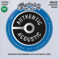 Купить струны Martin Authentic Acoustic SP Phosphor Bronze 10-47: цена от 356 грн.