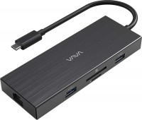 Купити кардридер / USB-хаб VAVA USB C 8-in-1 Hub with Gigabit Ethernet Port  за ціною від 1999 грн.
