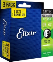 Купить струни Elixir Electric Optiweb Super Light 9-42 (3-Pack): цена от 1820 грн.