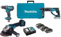 Купити набір електроінструменту Makita DLXMUA504A  за ціною від 26223 грн.