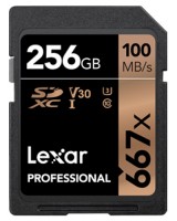 Купить карта памяти Lexar Professional 667x SDXC UHS-I (256Gb) по цене от 1587 грн.