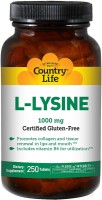 описание, цены на Country Life L-Lysine 1000 mg