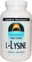 Купить аминокислоты Source Naturals L-Lysine 1000 mg по цене от 468 грн.