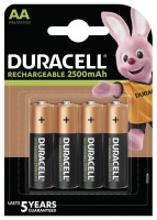 Купить аккумулятор / батарейка Duracell 4xAA 2500 mAh: цена от 487 грн.
