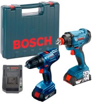 Купити набір електроінструменту Bosch GDX 180-LI + GSR 180-LI Professional 06019G5222  за ціною від 11090 грн.