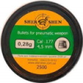 Купити кулі й патрони Shershen 4.5 mm 0.28 g 2500 pcs  за ціною від 203 грн.