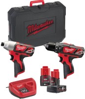 Купити набір електроінструменту Milwaukee M12 BPP2B-421C за ціною від 14900 грн.