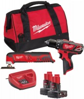 Купить набор электроинструмента Milwaukee M12 BPP2D-402B: цена от 18718 грн.