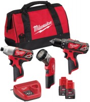 Купить набор электроинструмента Milwaukee M12 BPP3A-202B: цена от 11999 грн.