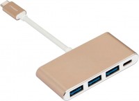 Купити кардридер / USB-хаб Momax Elite Link USB-C to 3xUSB + USB-C  за ціною від 1045 грн.