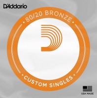 Купити струни DAddario 80/20 Bronze Single 20  за ціною від 82 грн.