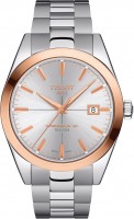 Купити наручний годинник TISSOT Gentleman Powermatic 80 Silicium Solid 18k Gold Bezel T927.407.41.031.00  за ціною від 75070 грн.