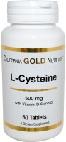 Купить аминокислоты California Gold Nutrition L-Cysteine 500 mg по цене от 1081 грн.