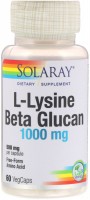 Купить аминокислоты Solaray L-Lysine and Beta Glucan 1000 mg (60 cap) по цене от 570 грн.