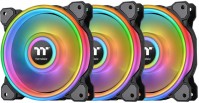 Купити система охолодження Thermaltake Riing Quad 12 RGB Radiator Black (3-Fan Pack)  за ціною від 4483 грн.