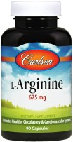 Купити амінокислоти Carlson Labs L-Arginine 675 mg за ціною від 697 грн.