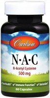 Купити амінокислоти Carlson Labs N-A-C 500 mg (60 cap) за ціною від 715 грн.