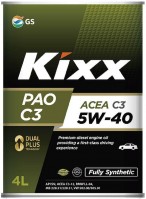 Купить моторное масло Kixx PAO C3 5W-40 4L  по цене от 1710 грн.
