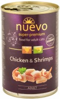 Купить корм для кошек Nuevo Adult Canned with Chicken/Shrimps 400 g  по цене от 94 грн.