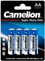 Купити акумулятор / батарейка Camelion Super Heavy Duty 4xAA Blue  за ціною від 99 грн.