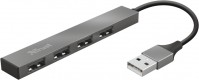 Купить кардридер / USB-хаб Trust Halyx Aluminium 4-Port Mini: цена от 325 грн.