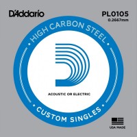Купить струны DAddario Single Plain Steel 0105  по цене от 48 грн.