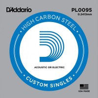 Купити струни DAddario Single Plain Steel 0095  за ціною від 48 грн.