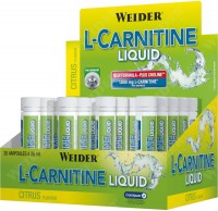 Купить сжигатель жира Weider L-Carnitine Liquid 1800 mg 20x25 ml: цена от 1346 грн.