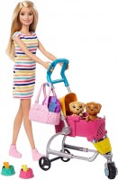 Купить кукла Barbie Strolln Play Pups GHV92  по цене от 1099 грн.