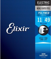 Купити струни Elixir Polyweb Anti Rust Steels Electric Medium 11-49  за ціною від 690 грн.
