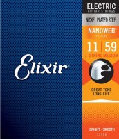Купити струни Elixir Nanoweb Anti Rust Steels Electric 7-String Medium 11-59  за ціною від 885 грн.