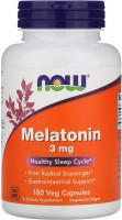 Купити амінокислоти Now Melatonin 3 mg (180 cap) за ціною від 383 грн.