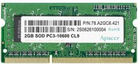 Купить оперативная память Apacer DDR3 SO-DIMM 1x2Gb (AS02GFA06C7QBGC) по цене от 512 грн.