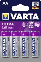 Купити акумулятор / батарейка Varta Ultra Lithium 4xAA  за ціною від 536 грн.