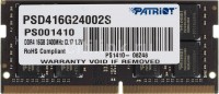 Купити оперативна пам'ять Patriot Memory Signature SO-DIMM DDR4 1x16Gb (PSD416G24002S) за ціною від 1289 грн.